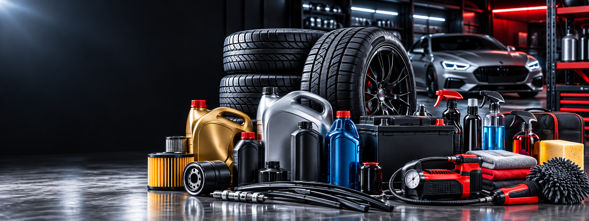 Automotive essentials in stock